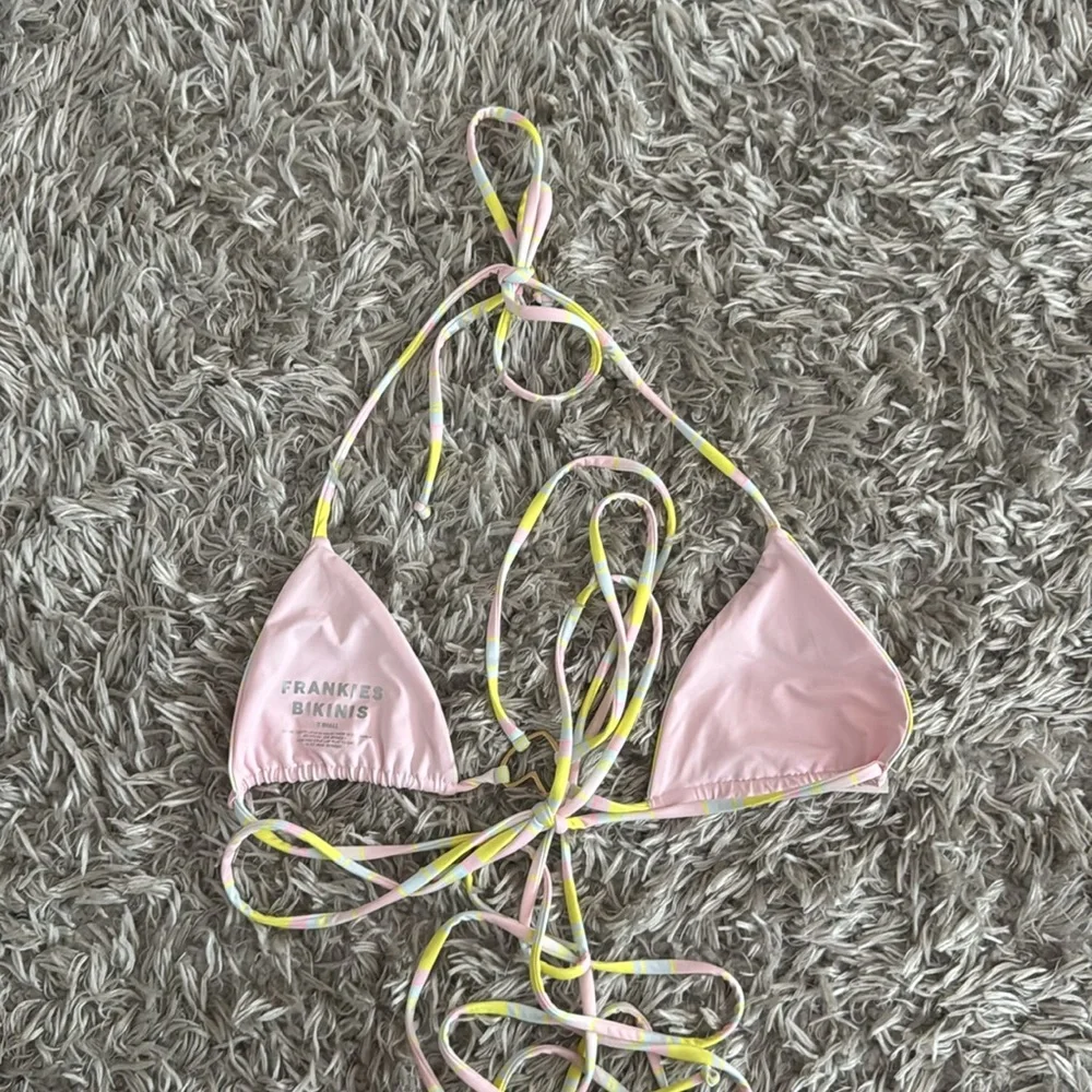 Frankie’s Bikinis Tatum Triangle String Top & Tia Bottom Bikini Set